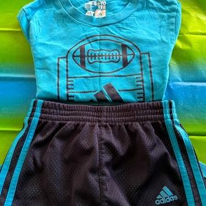 Toddler’s Adidas 4T Athletic Blue Top & Bottom